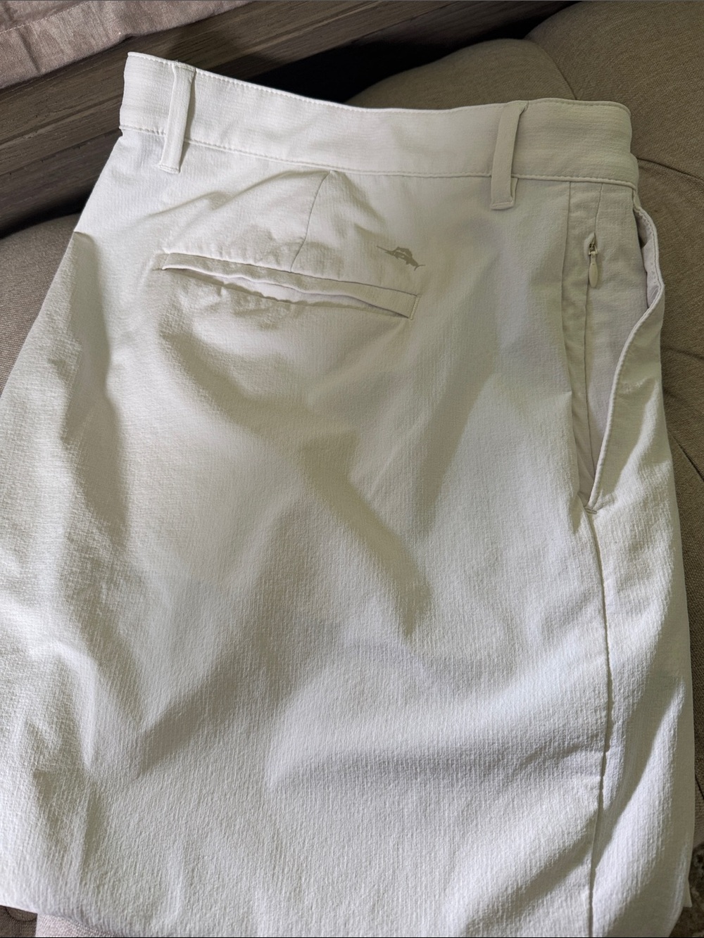Tommy Bahama Sand/Khaki chip shot short. 9”